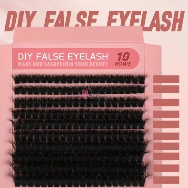 Gene false  smocuri Beautyful Eyelash Fluffy 80D de D/0,15/8-16mm - 200 smocuri FLF-210